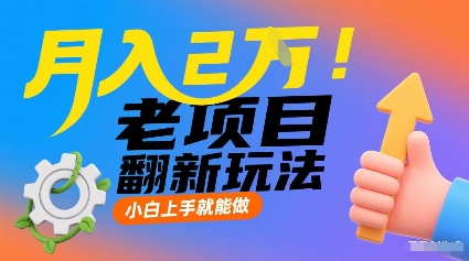 月入2W！老项目翻新玩法，小白上手就能做，非常容易上手-小白项目网