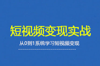 杨磊老师·2025短视频变现实战课-小白项目网