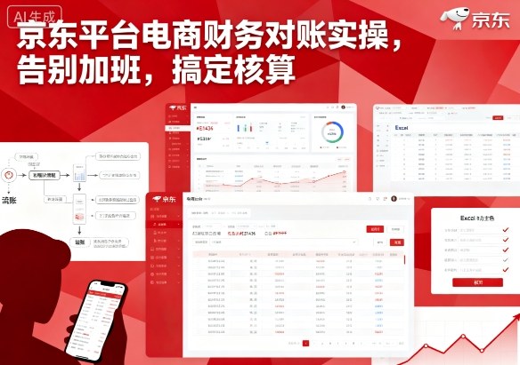 京东平台电商财务对账实操，告别加班，搞定核算-小白项目网