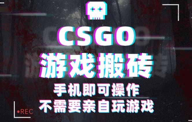CSGO游戏挂机捡漏，单日扫货500+，年底小高峰上车可吃肉，手机即可操作...-小白项目网