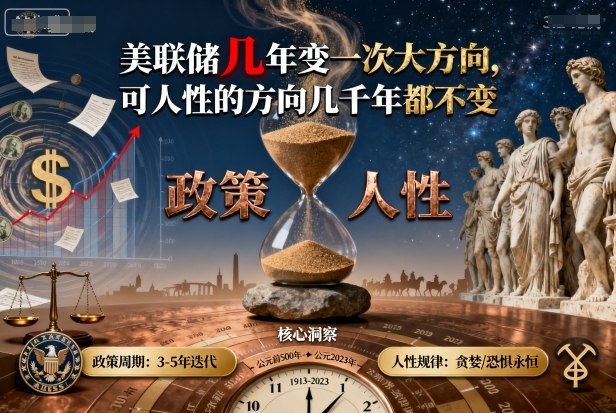 付费文章：美联储几年变一次大方向，可人性的方向几千年都不变-小白项目网