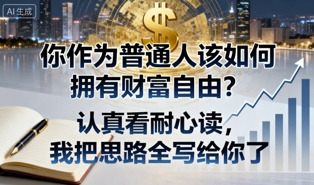 付费文章：你作为普通人该如何拥有财富自由？认真看耐心读，我把思路全写给你了-小白项目网
