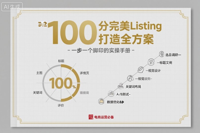 100分完美Listing打造全方案，想要完美listing必须是需要一步一个脚印的-小白项目网